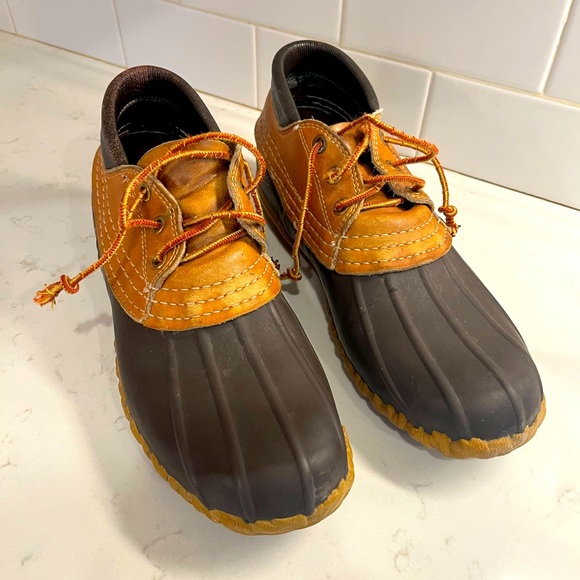 Vintage Original Women's L.L. Bean Boots Low Top Duck Boots, Size 7 - Picture 1 of 5
